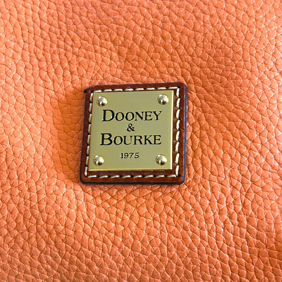Dooney & Bourke Pebble Grain small Satchel purse Apricot pale pink RARE NWT - Picture 6 of 16